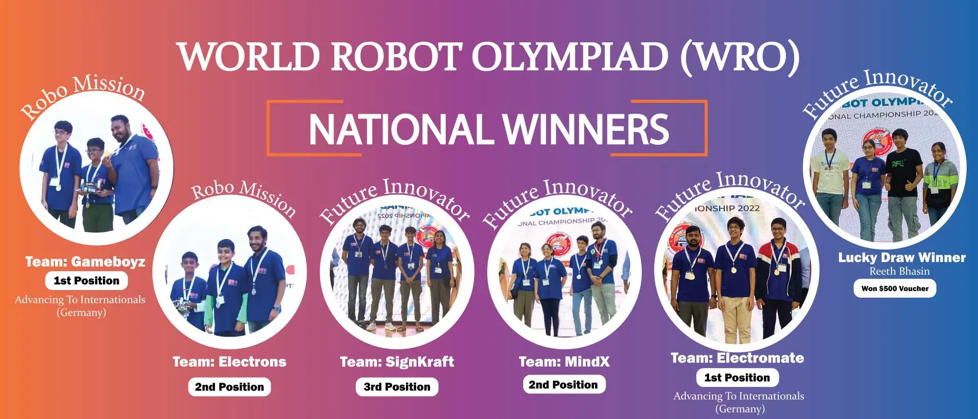 OMOTEC Student Wins World Robotics Olympiad 2022