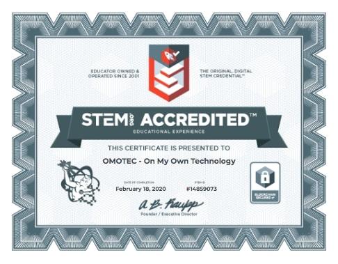 OMOTEC is STEM Certified